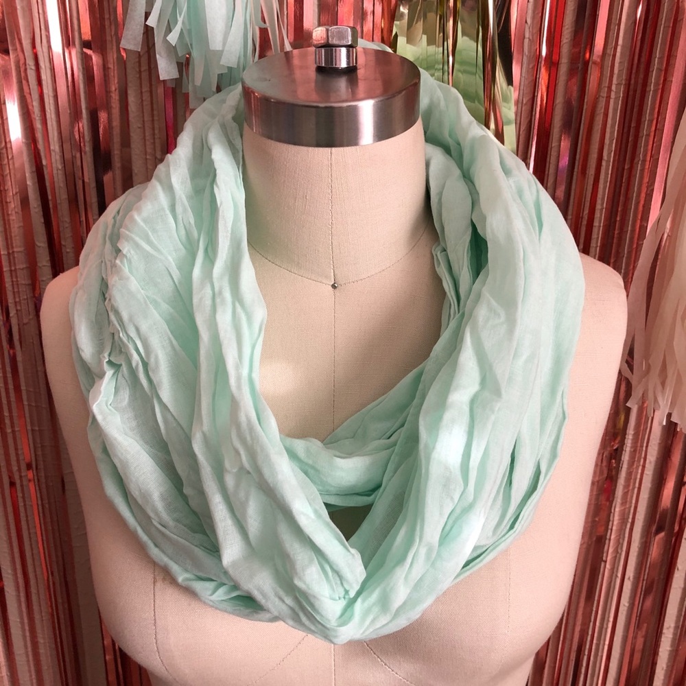 Mint Green Infinity Scarf